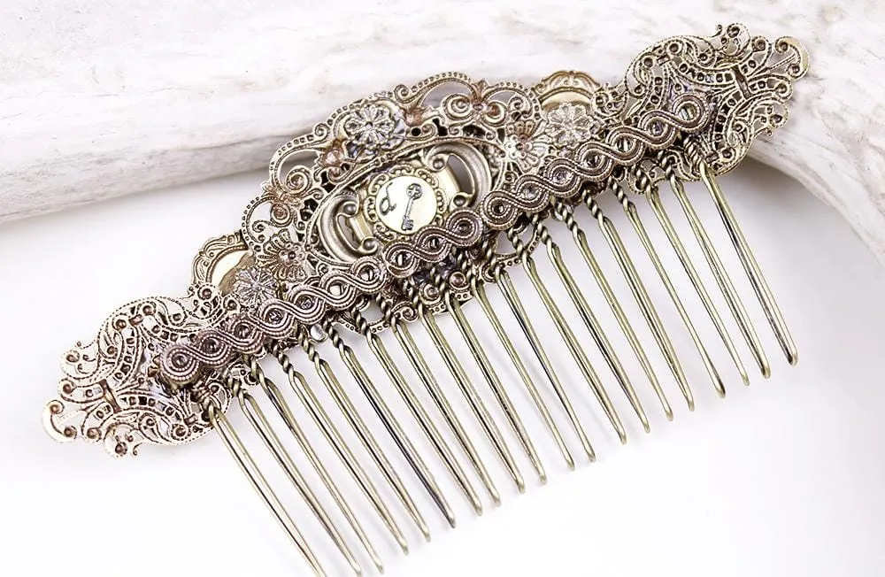 Canterbury Comb - Antiqued Brass