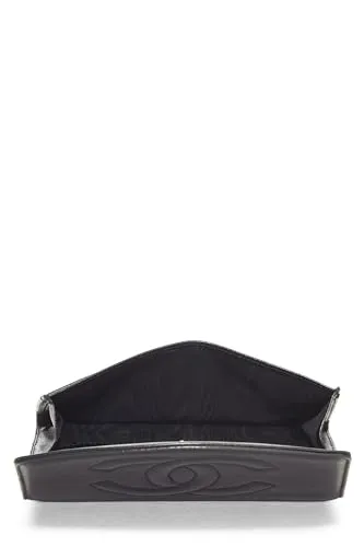 Chanel,  Black Lambskin Timeless 'CC' Compact Wallet, Black
