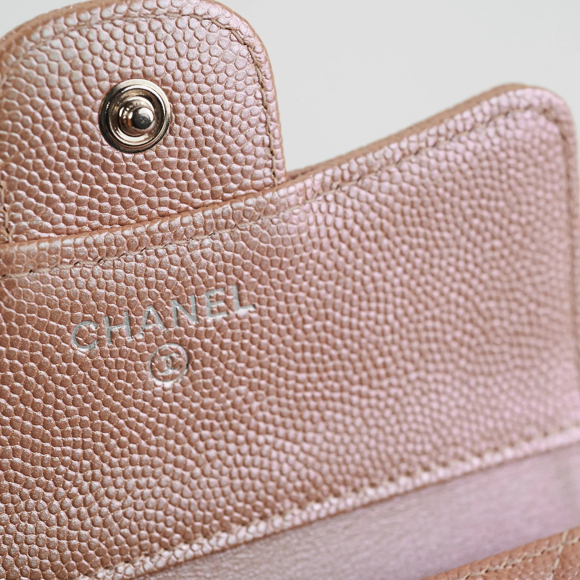 Chanel Compact Flap Wallet Rose Gold 17B