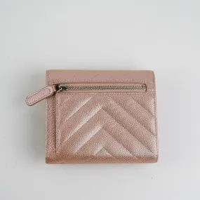 Chanel Compact Flap Wallet Rose Gold 17B