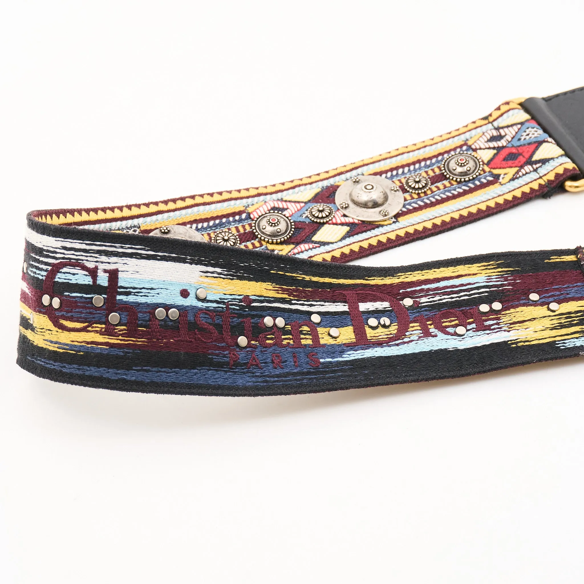 Christian Dior Embroidered Reversible Bag Strap