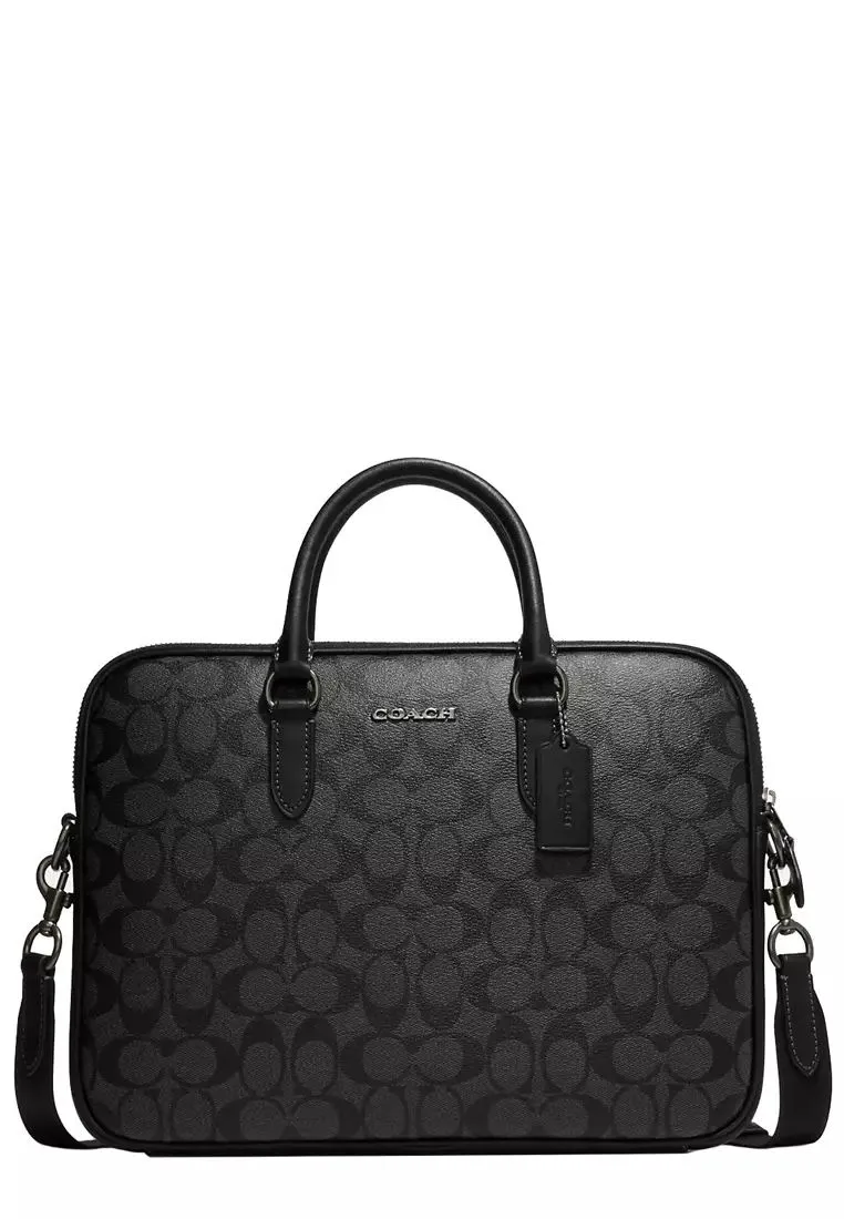 COACH LIAM COMPACT BRIEFCASE LAPTOP BAG IN TOWN