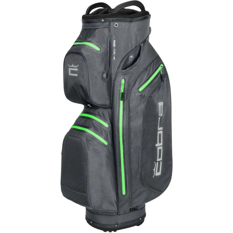 Cobra Ultradry Pro Waterproof Golf Cart Bag - Quiet Shade/Green Gecko