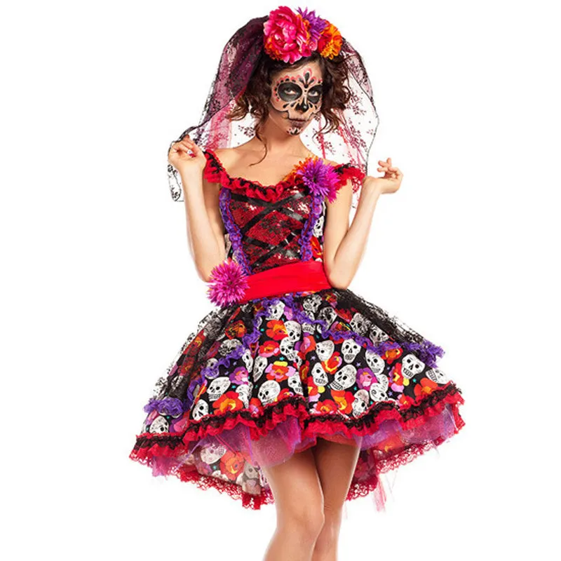 Day of the Dead Diva – Vibrant Dia de los Muertos Costume