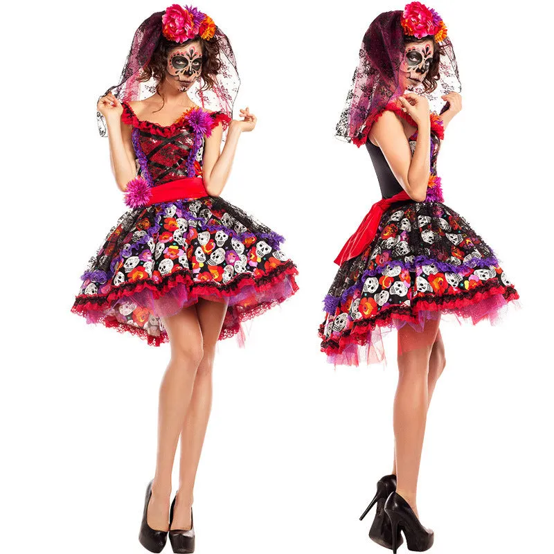 Day of the Dead Diva – Vibrant Dia de los Muertos Costume