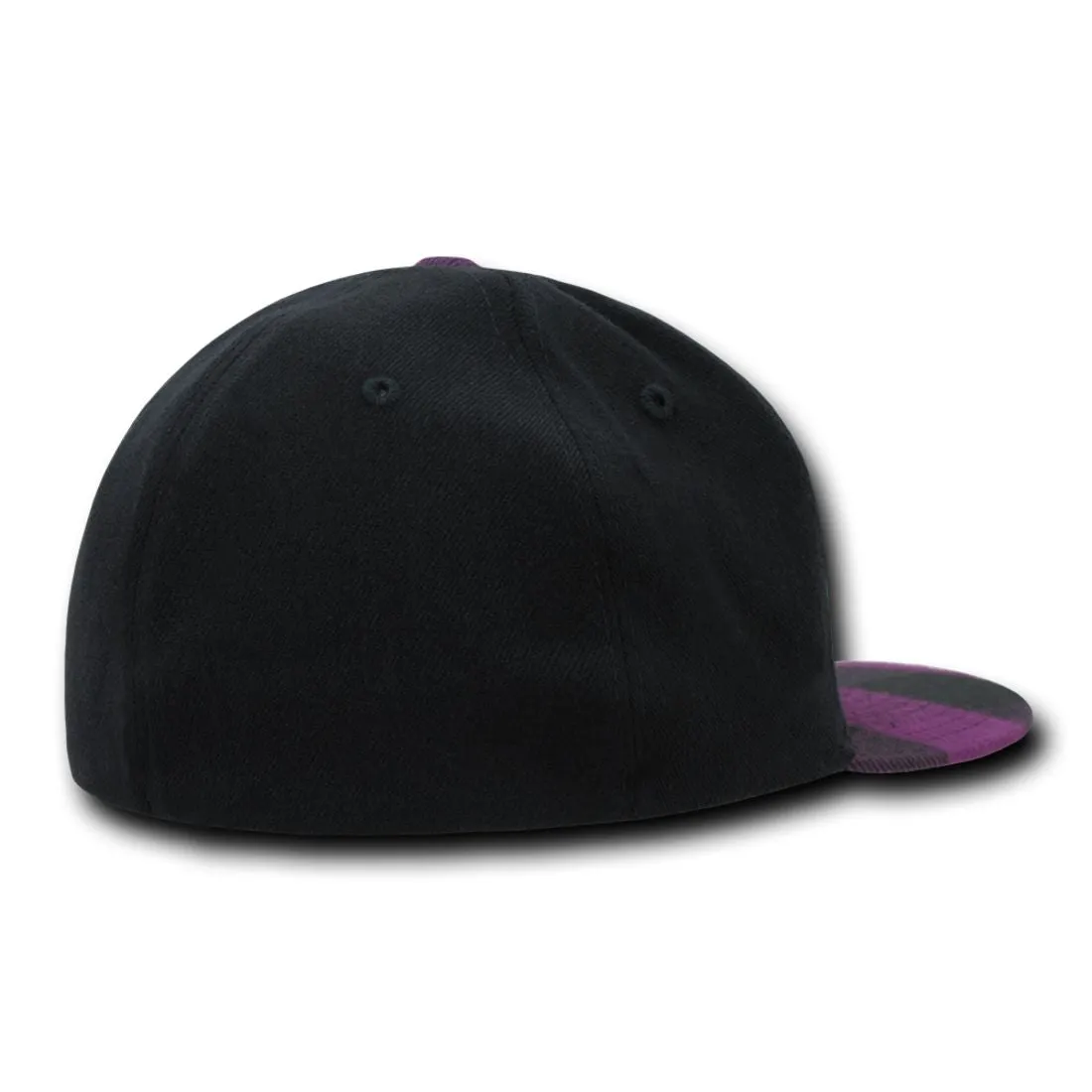 Decky 903 Buffalo Plaid Flex Snapback Hats High Crown 6 Panel Flat Bill Caps