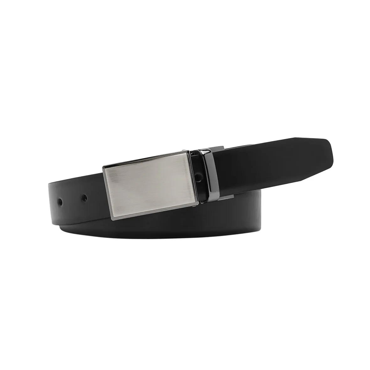 DURBAN Black/Brown. Men's Reversible Leather Belt. 30mm width.