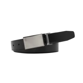 DURBAN Black/Brown. Men's Reversible Leather Belt. 30mm width.