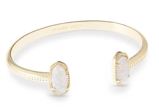ELTON GOLD IRIDESCENT DRUSY BRACELET