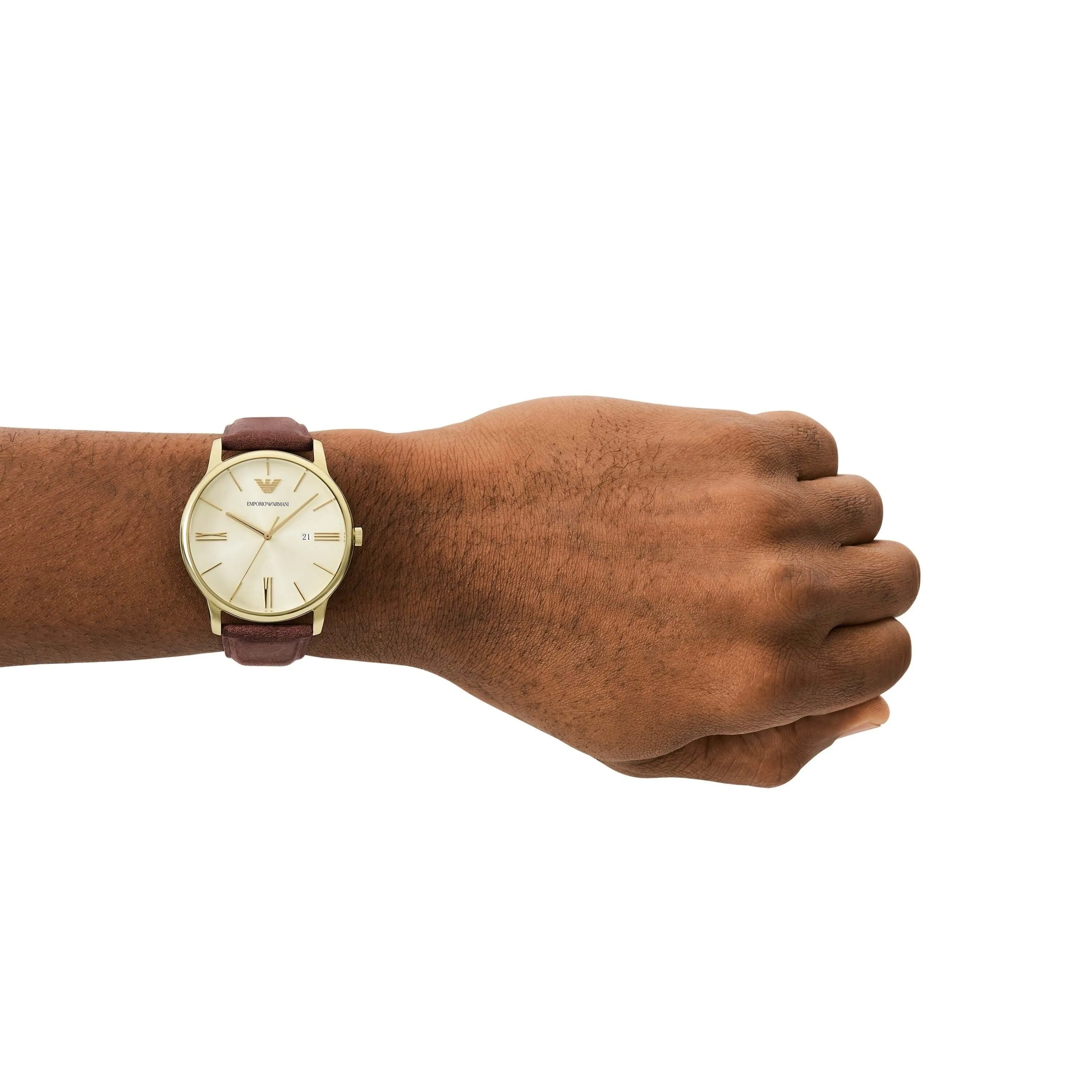 Emporio Armani Brown Analogue Watch AR11610