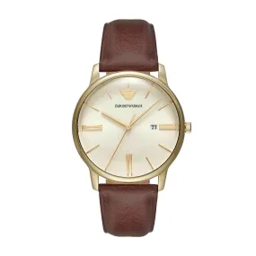 Emporio Armani Brown Analogue Watch AR11610