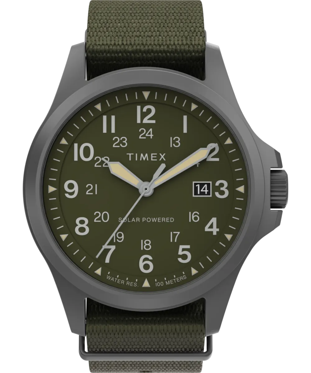 Expedition Field Post Solar 41mm Recycled Fabric Strap Watch