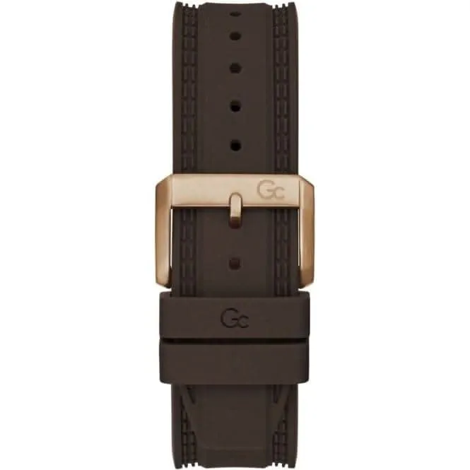 GC Gents IronClass Brown & Rose Gold Watch Z32004G1MF