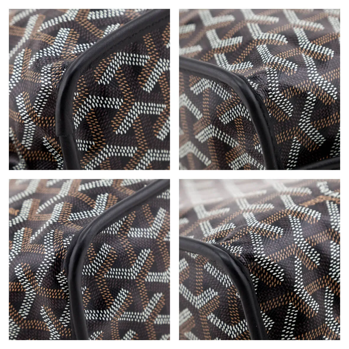 Goyard Black Goyardine Reversible Mini Anjou