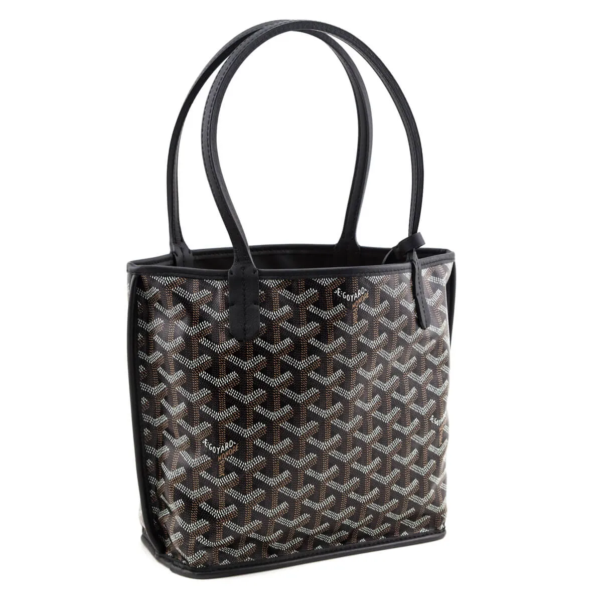 Goyard Black Goyardine Reversible Mini Anjou