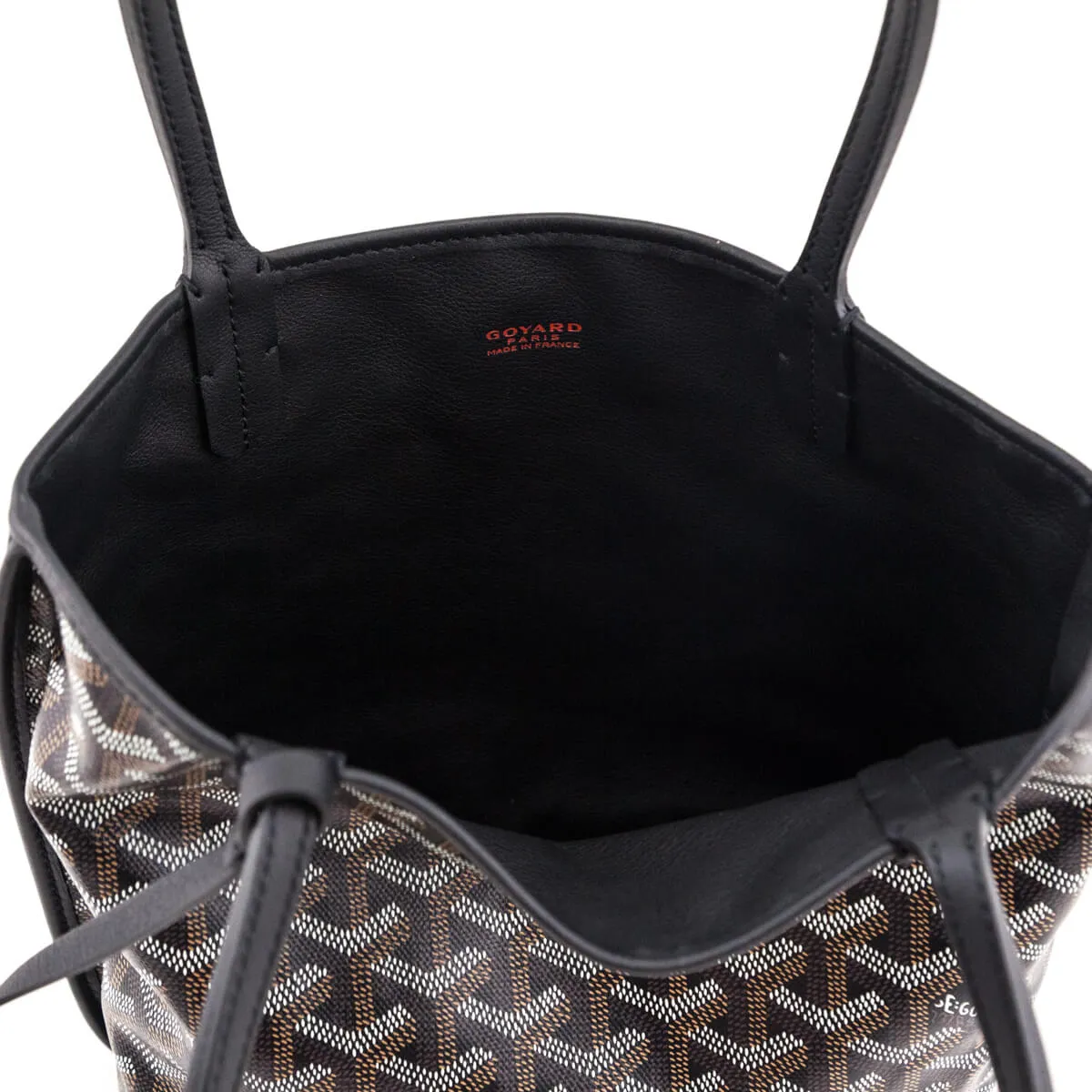 Goyard Black Goyardine Reversible Mini Anjou