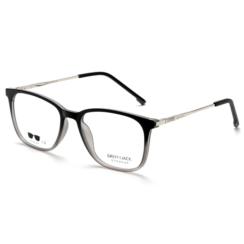 GREY JACK Magnetic Clip On Sunglasses for Myopic Men Women AGJ6071