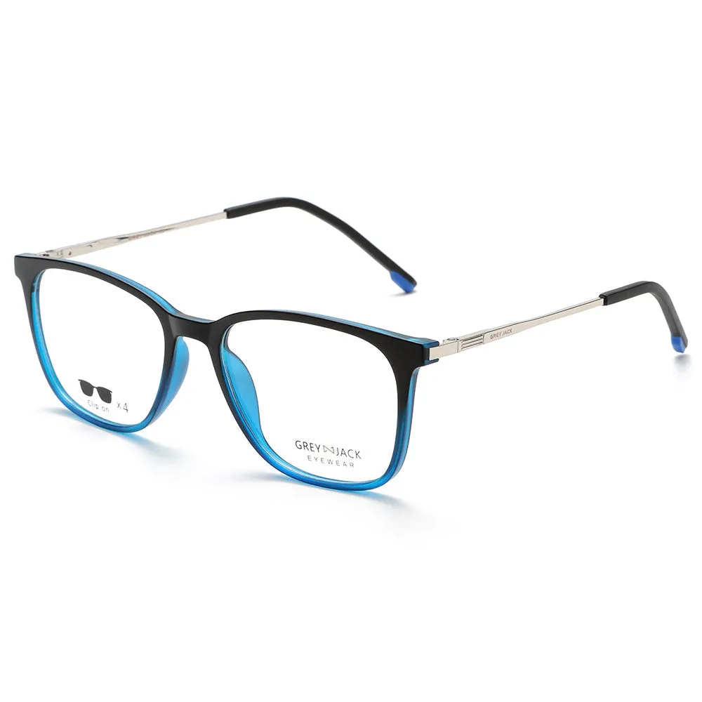 GREY JACK Magnetic Clip On Sunglasses for Myopic Men Women AGJ6071