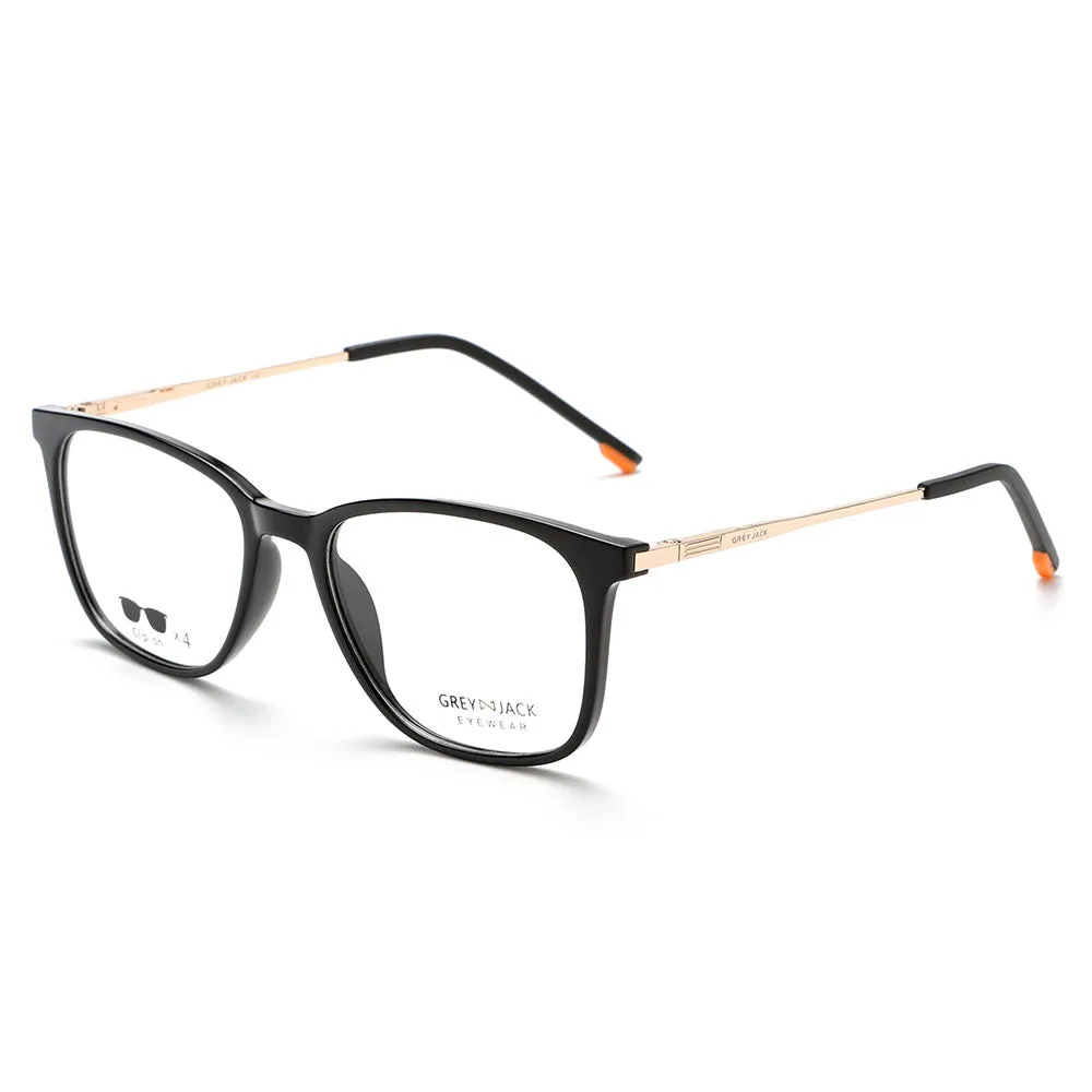 GREY JACK Magnetic Clip On Sunglasses for Myopic Men Women AGJ6071