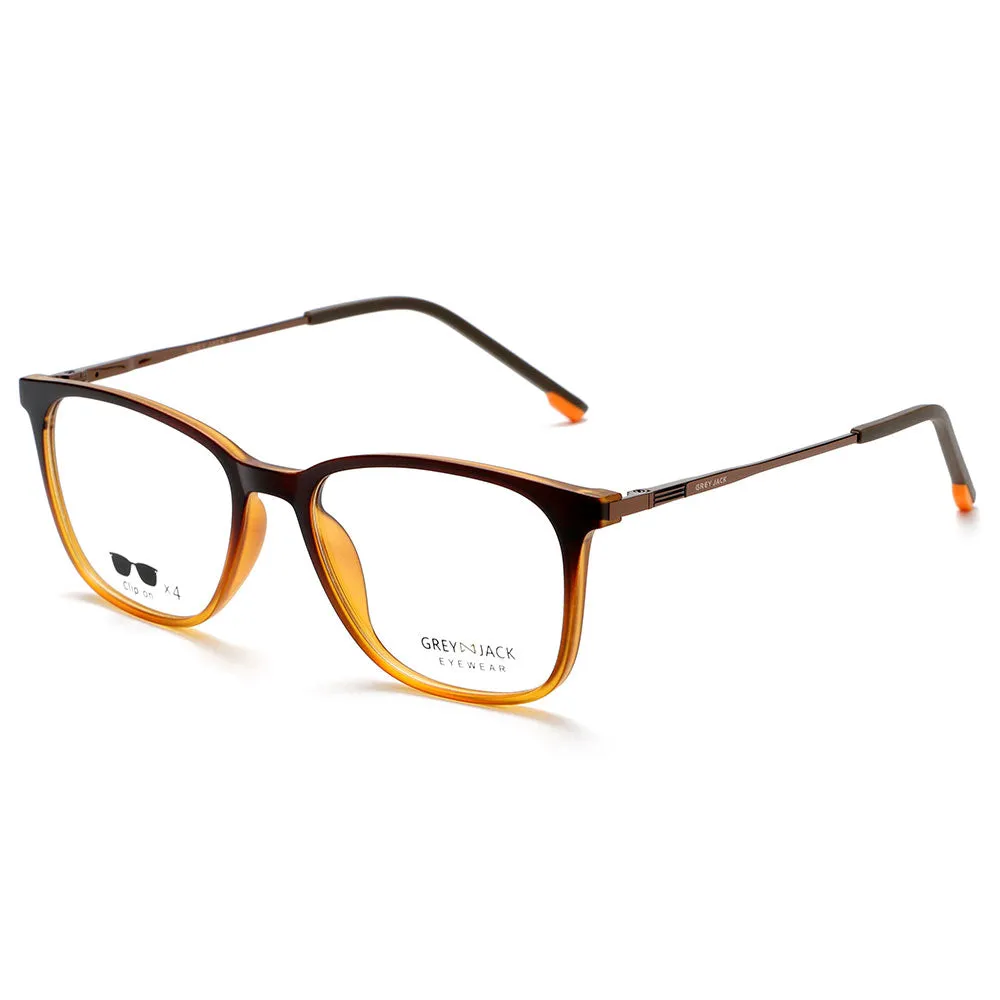 GREY JACK Magnetic Clip On Sunglasses for Myopic Men Women AGJ6071