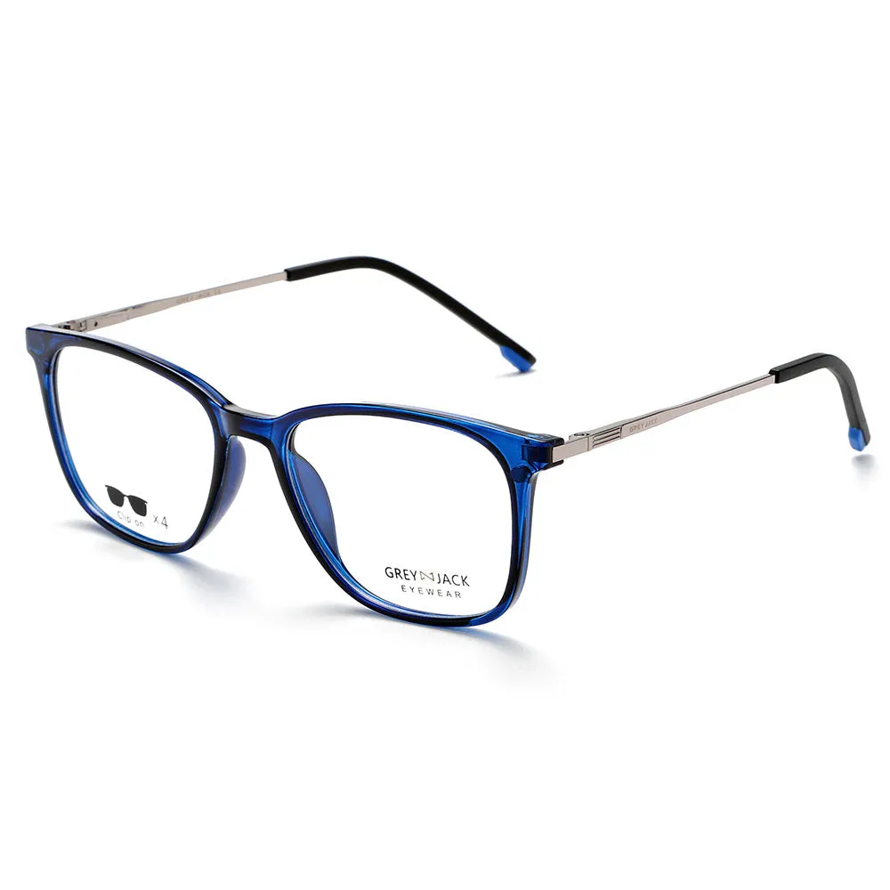GREY JACK Magnetic Clip On Sunglasses for Myopic Men Women AGJ6071