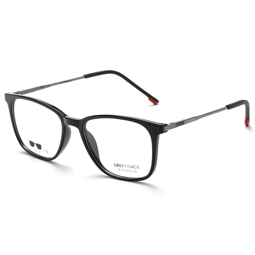 GREY JACK Magnetic Clip On Sunglasses for Myopic Men Women AGJ6071