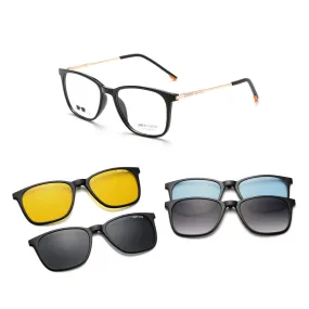 GREY JACK Magnetic Clip On Sunglasses for Myopic Men Women AGJ6071