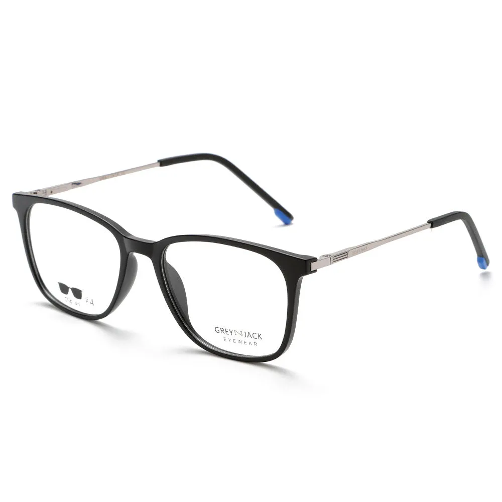 GREY JACK Magnetic Clip On Sunglasses for Myopic Men Women AGJ6071