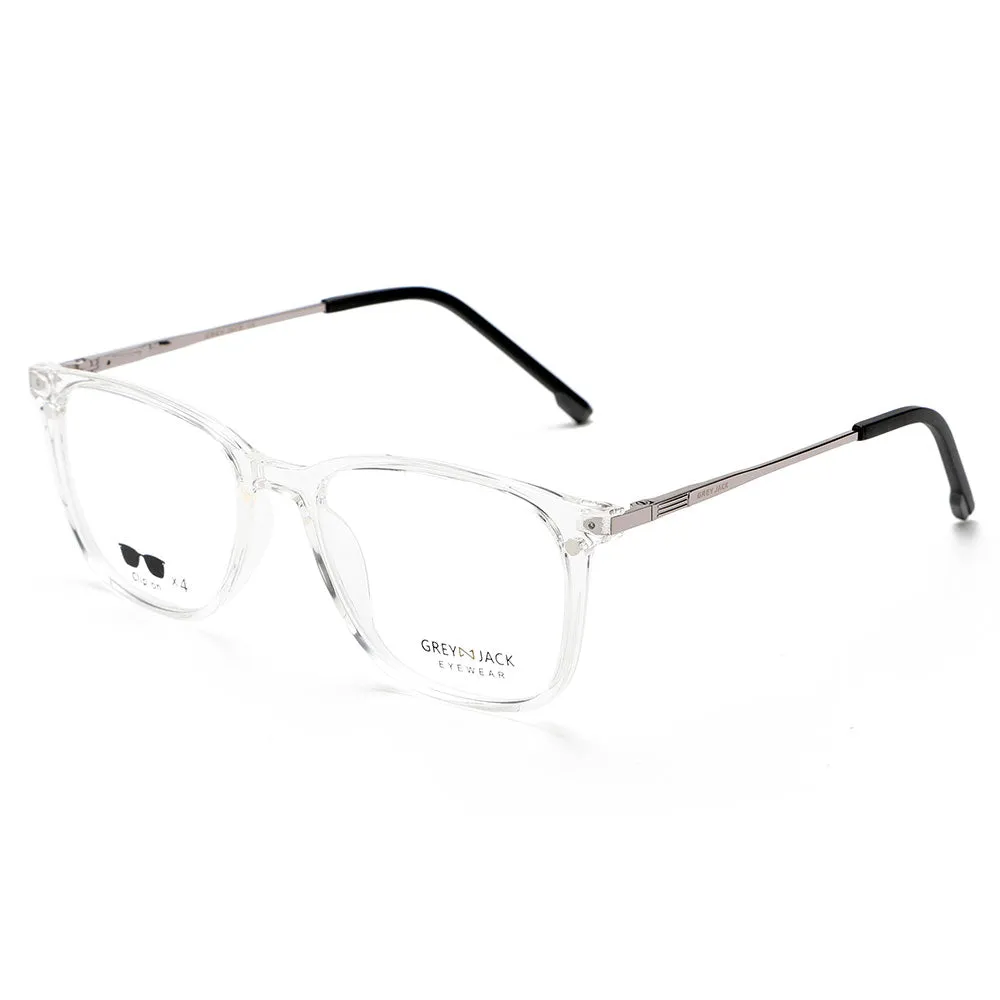 GREY JACK Magnetic Clip On Sunglasses for Myopic Men Women AGJ6071