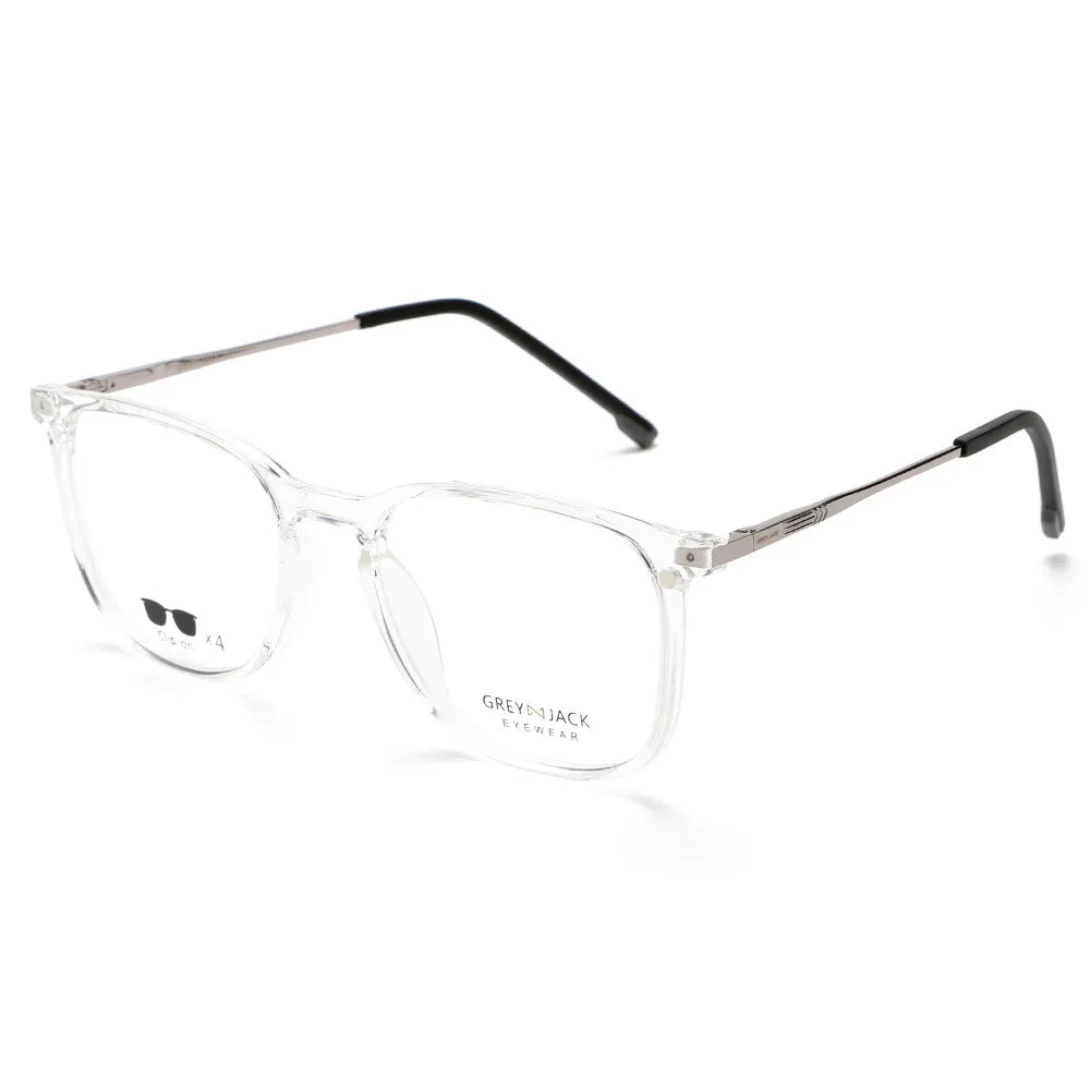 GREY JACK TR90 Clip on Glasses with 4PCS Magnetic Lens AGJ6076