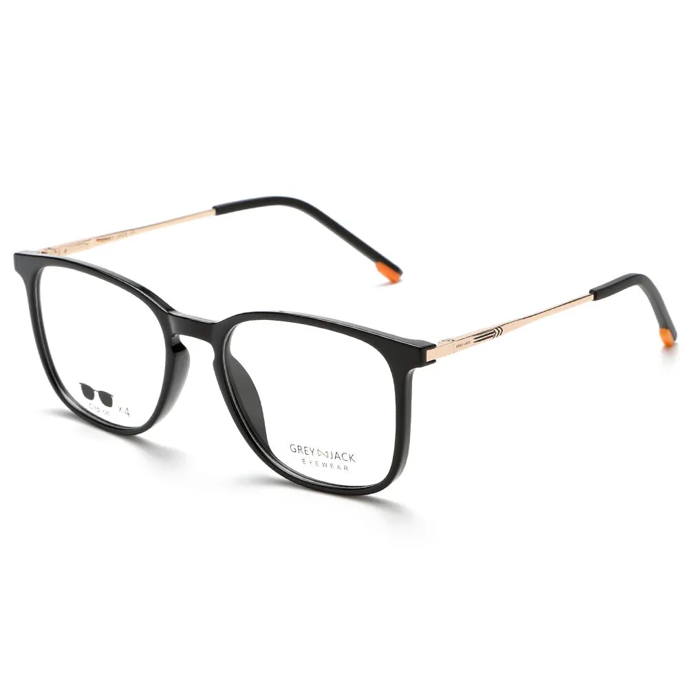 GREY JACK TR90 Clip on Glasses with 4PCS Magnetic Lens AGJ6076