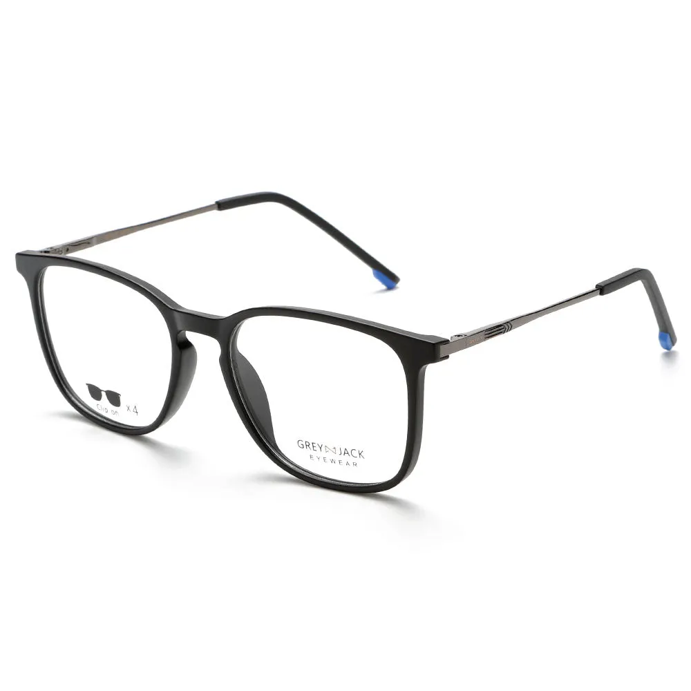 GREY JACK TR90 Clip on Glasses with 4PCS Magnetic Lens AGJ6076
