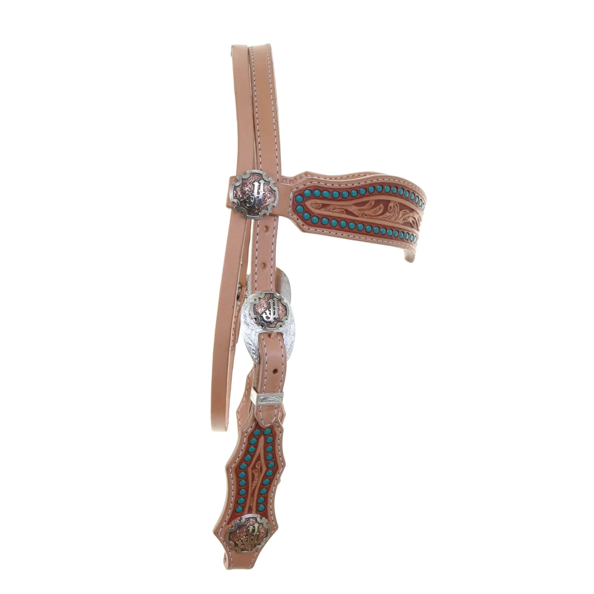 H1263 - Natural Leather Browband Headstall