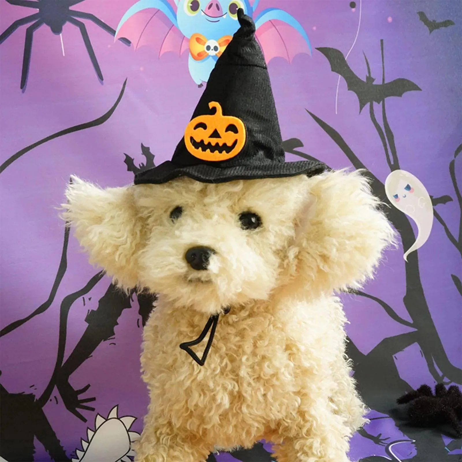 Halloween Dog Witch Hat