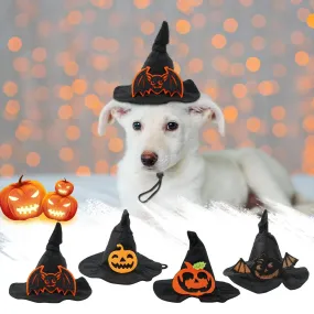 Halloween Dog Witch Hat