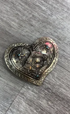 Heart & Horse Belt Buckle