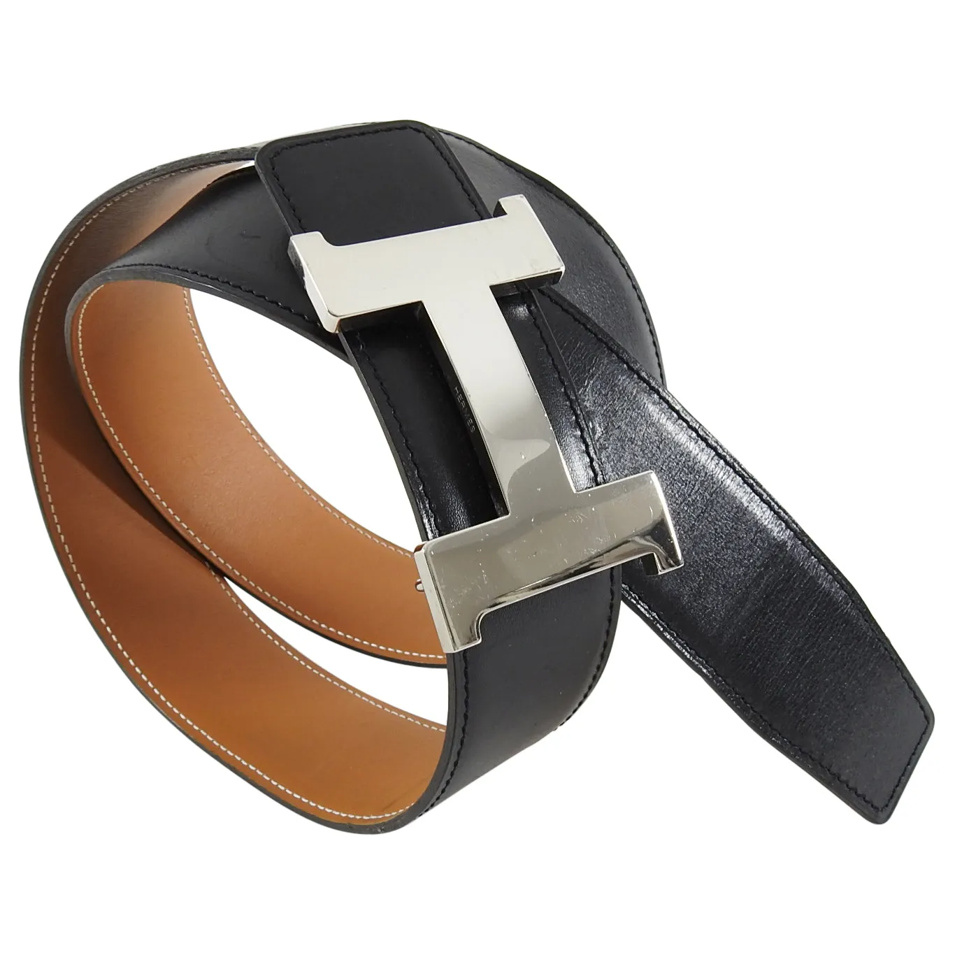 Hermes Constance H Belt 42mm Reversible Black and Brown - 95