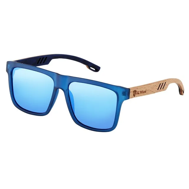 Hu Wood Men Polarized UV400  Sunglasses