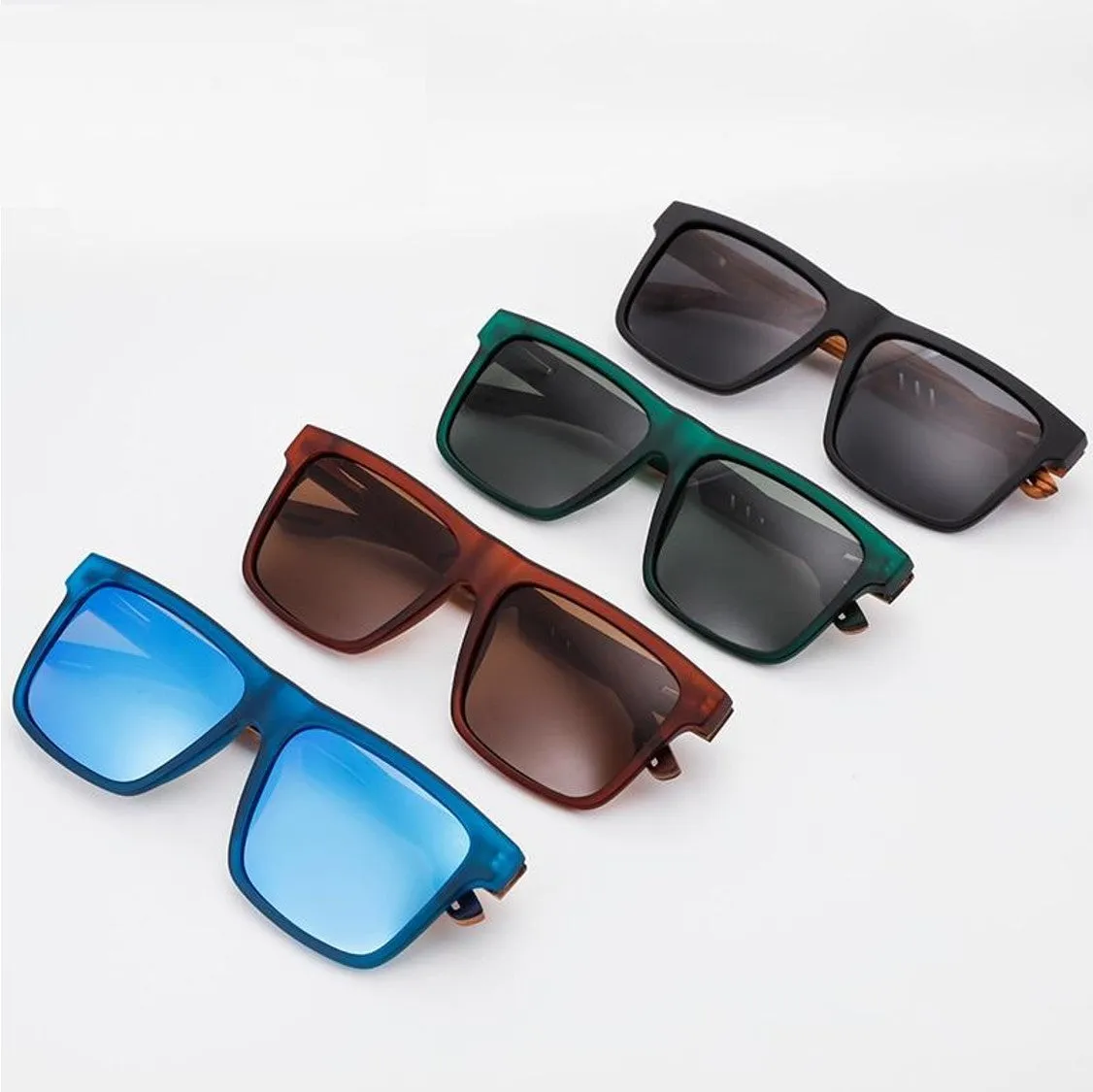 Hu Wood Men Polarized UV400  Sunglasses