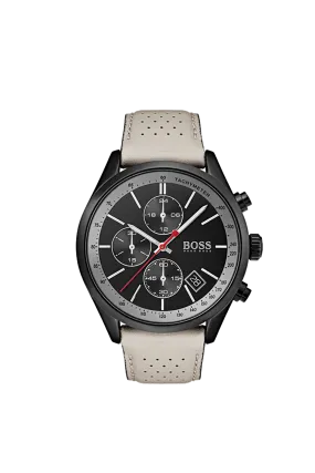 Hugo Boss Grand Prix Black Ion Plated Chronograph Mens Watch