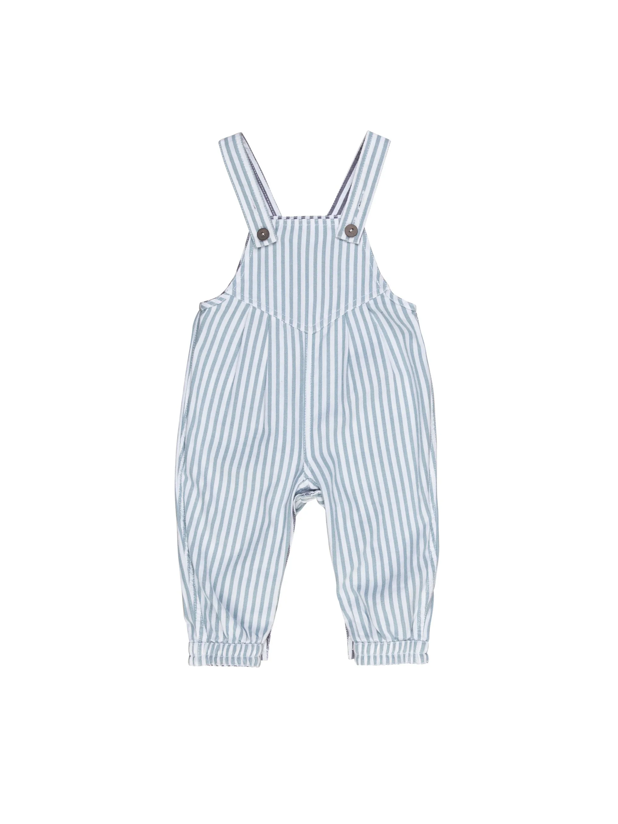 Huxbaby Reversible Overalls - Ink & Surf Stripe