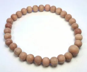 Indian Sandalwood Sustainably Grown in Australia Beaded Bracelet - 6mm