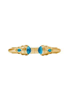 JULIE VOS | Cannes Demi Cuff - Iridescent London Blue