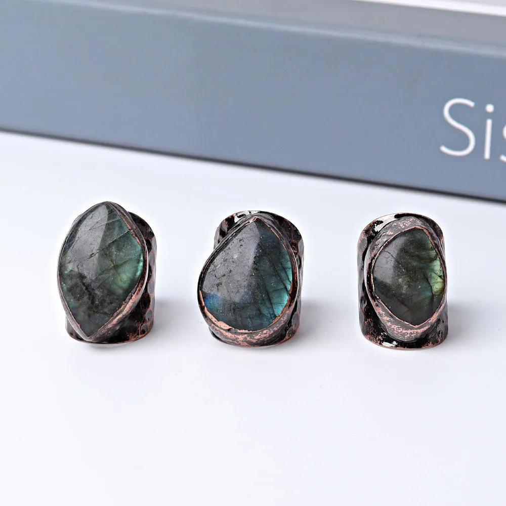 Labradorite Vintage Crystal Ring