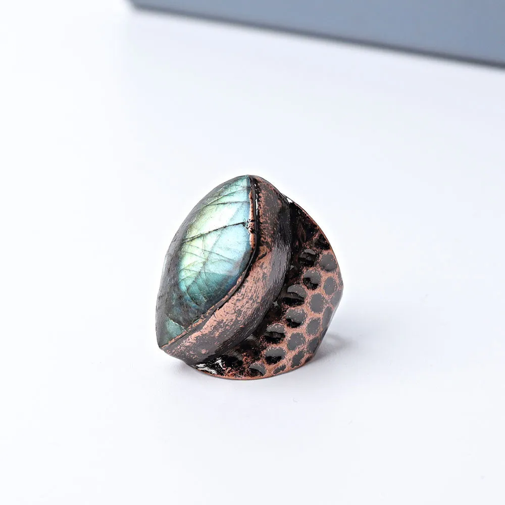 Labradorite Vintage Crystal Ring