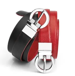 Ladies Leather Reversible Belt