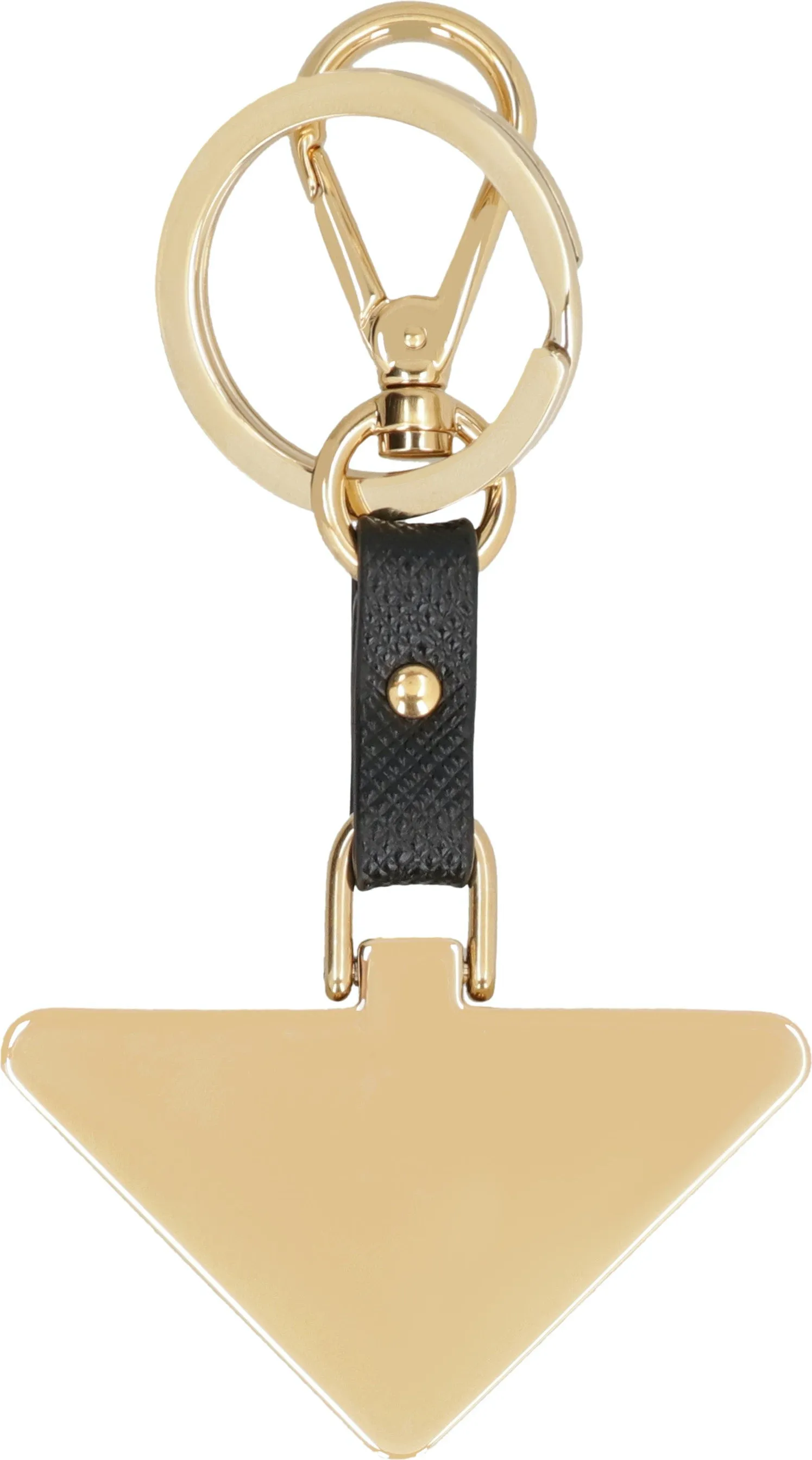 LEATHER KEYRING WITH LOGO