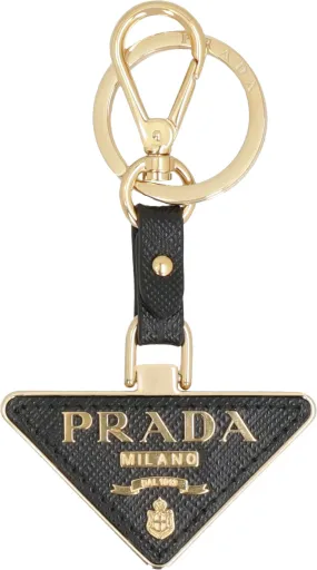 LEATHER KEYRING WITH LOGO