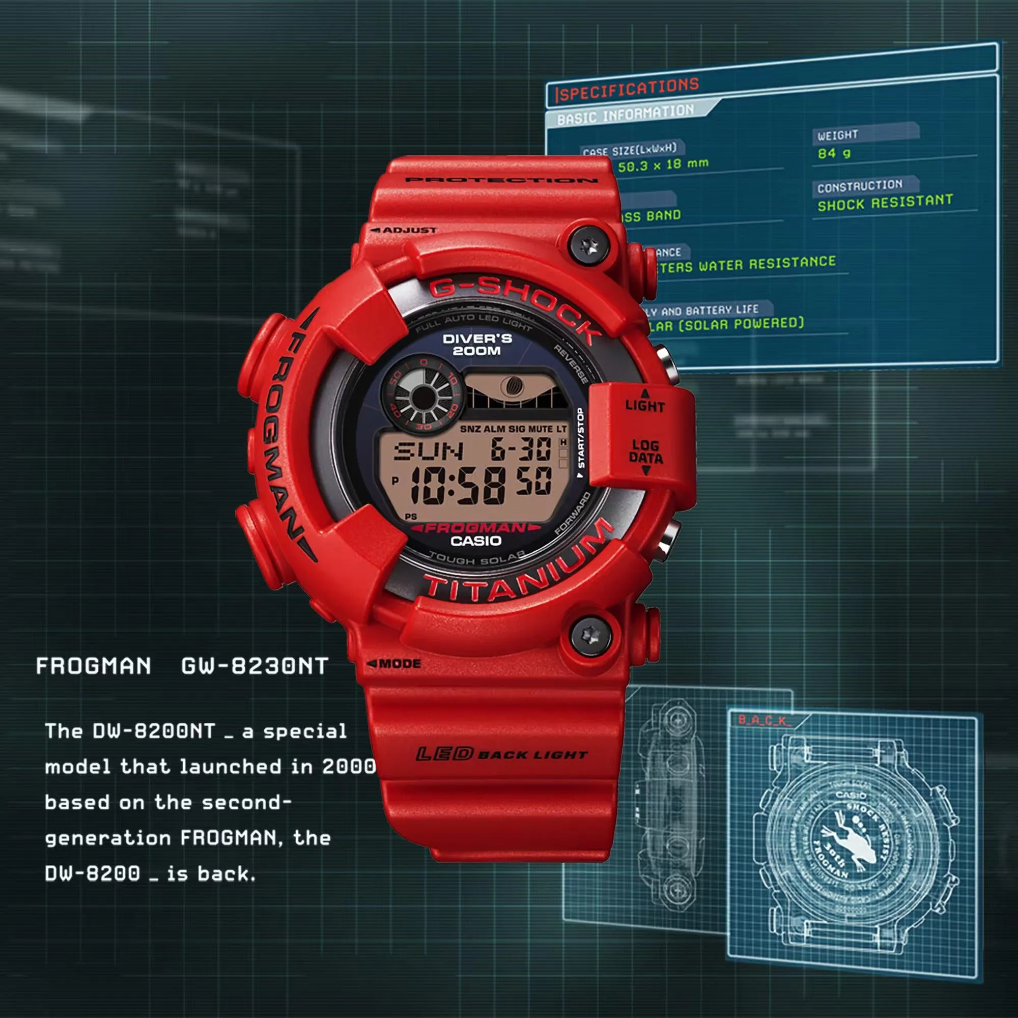 Limited Edition 30th Anniversary Frogman Divers Watch - GW8230NT-4D