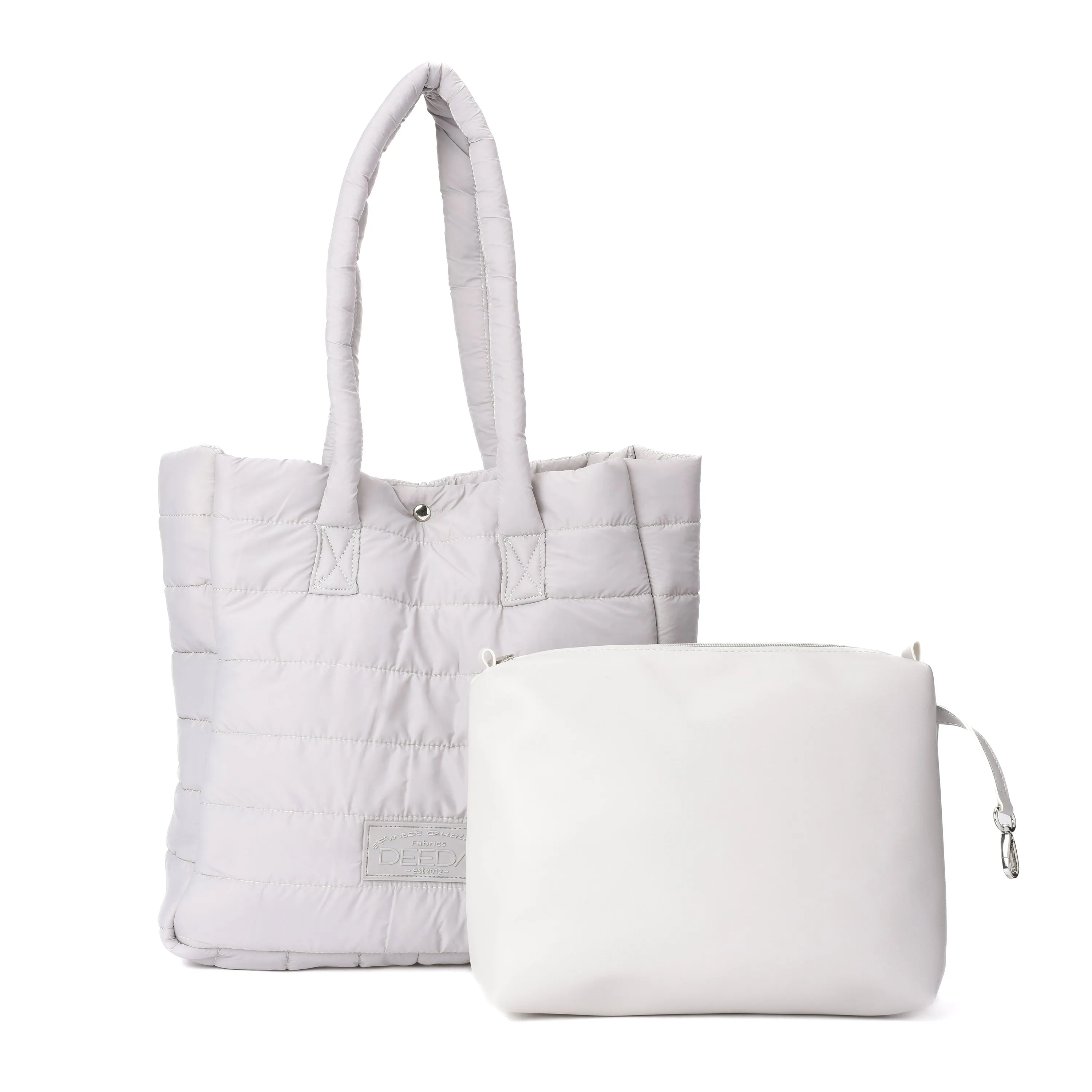 LONG - PUFFER TOTE - GREY